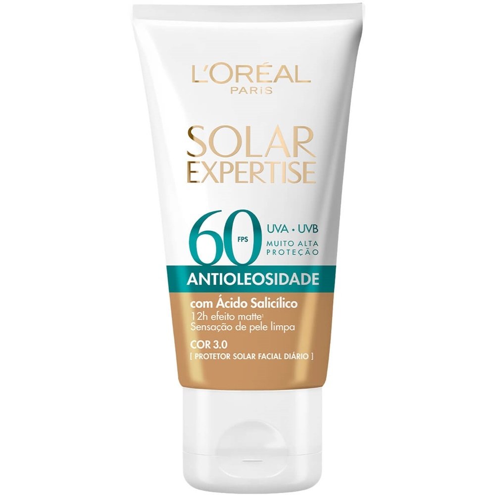 Protetor L'Oréal Expertise Facial Antioleosidade Média FPS60 40g