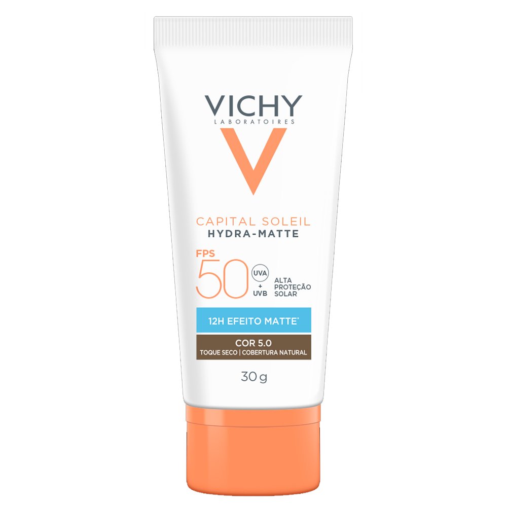 Protetor Solar Facial Vichy Soleil Hydramatte 5.0 Fp50 30g