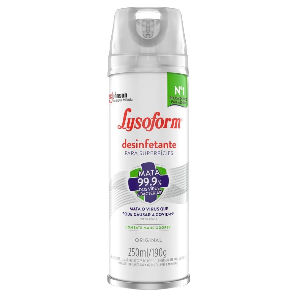 Desinfetante Lysoform Aerossol Original 250ml