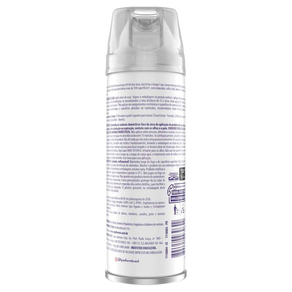 Desinfetante Lysoform Aerossol Original 250ml
