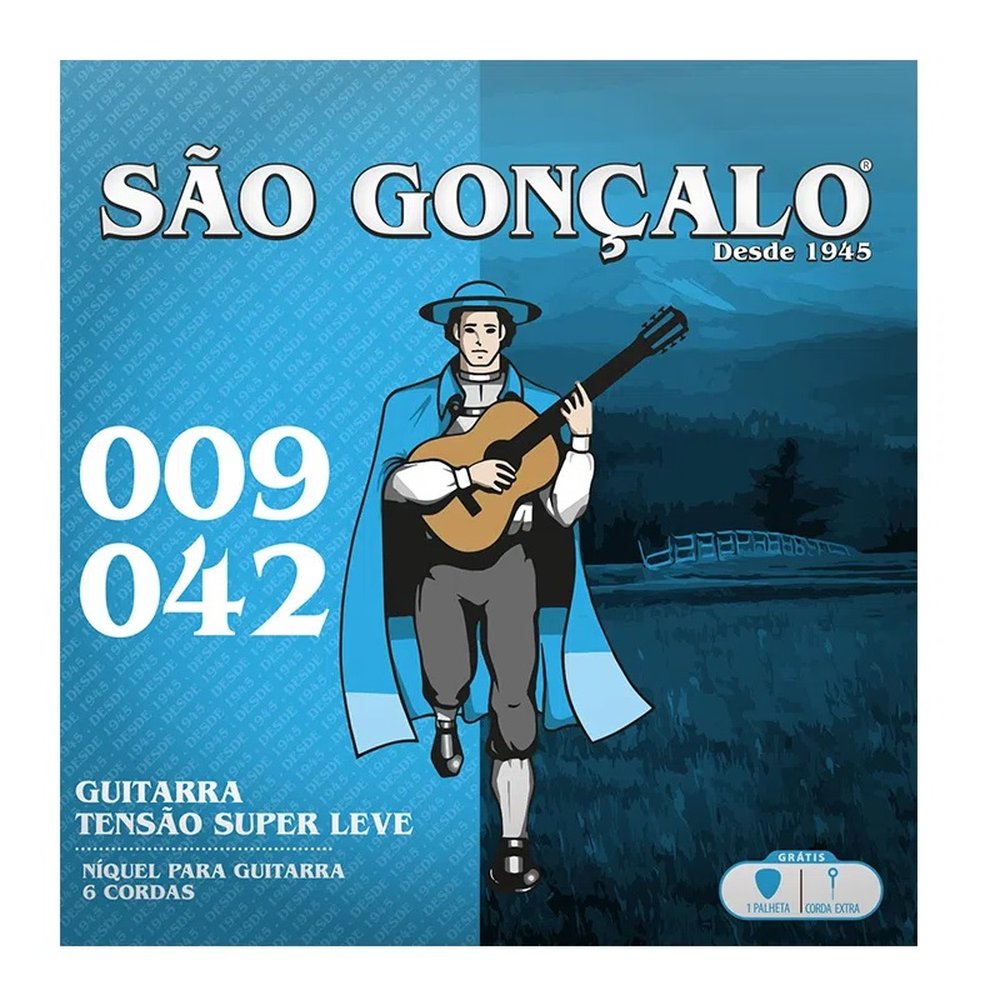 Encordoamento Para Guitarra 009 Sao Goncalo