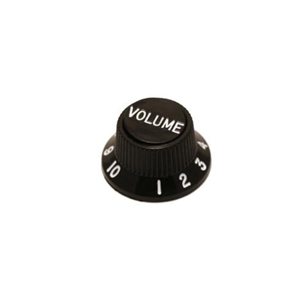 Knob Preto volume Plástico para Guitarra Strato - DOLPHIN