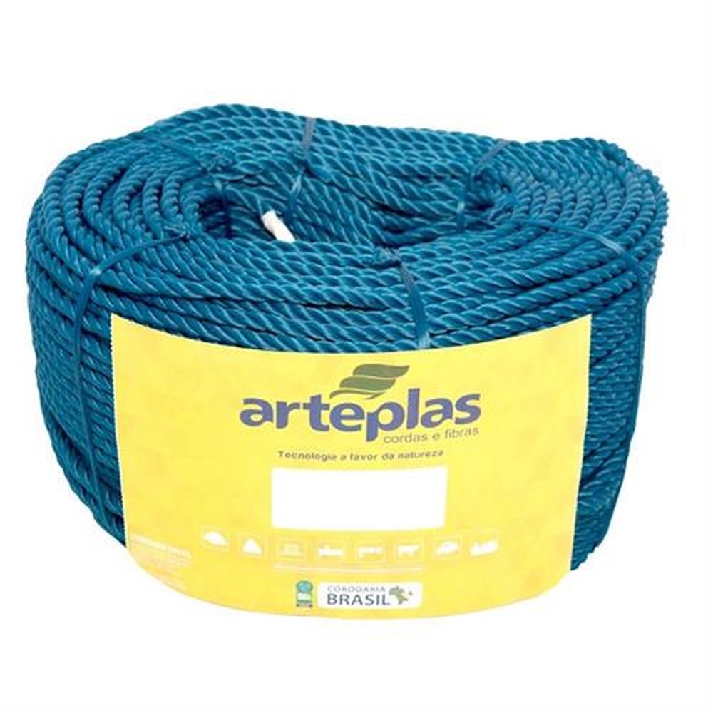 Corda Torcida PET 25mm Azul Nylon com 220 metros