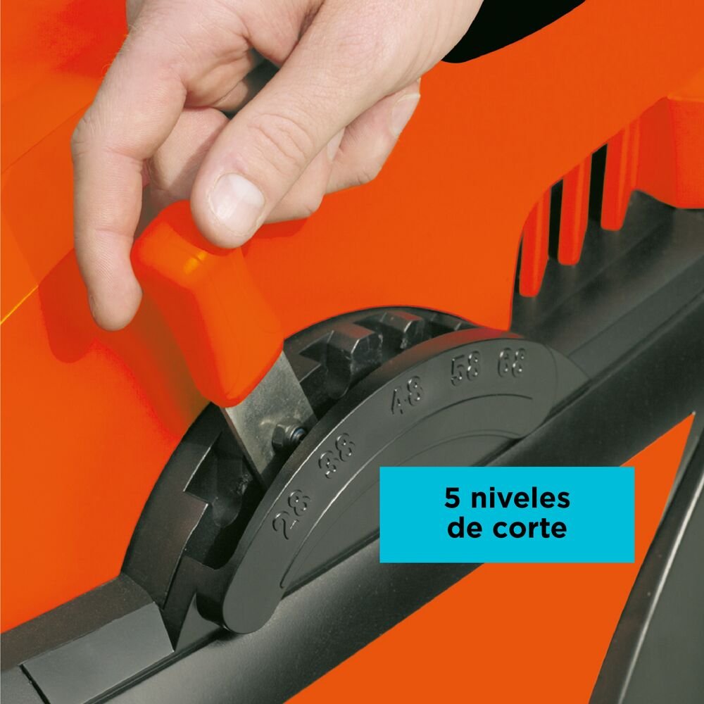 Cortador de Grama de 38cm 1600W com Coletor 45L Motor Indução Black+Decker GR3800BR 127V