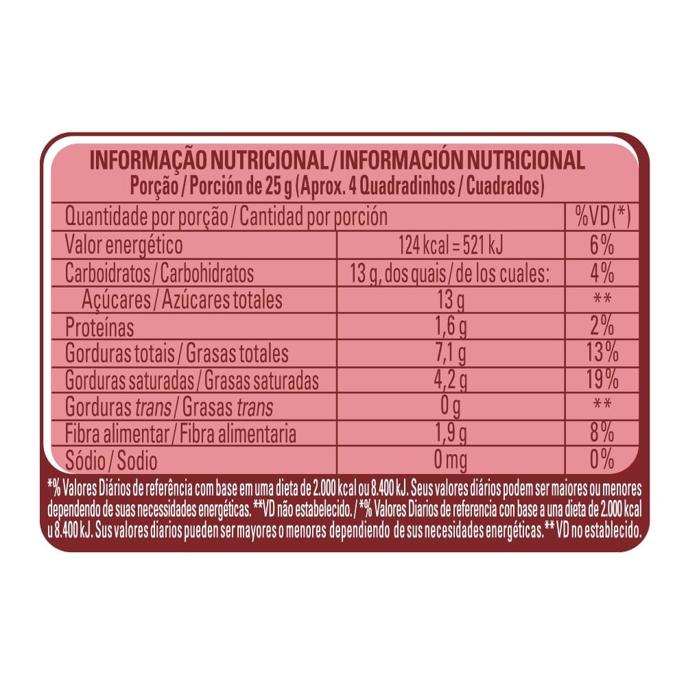 Chocolate Nestlé Classic Meio Amargo Tablete 80g - Embalagem com 16 Unidades