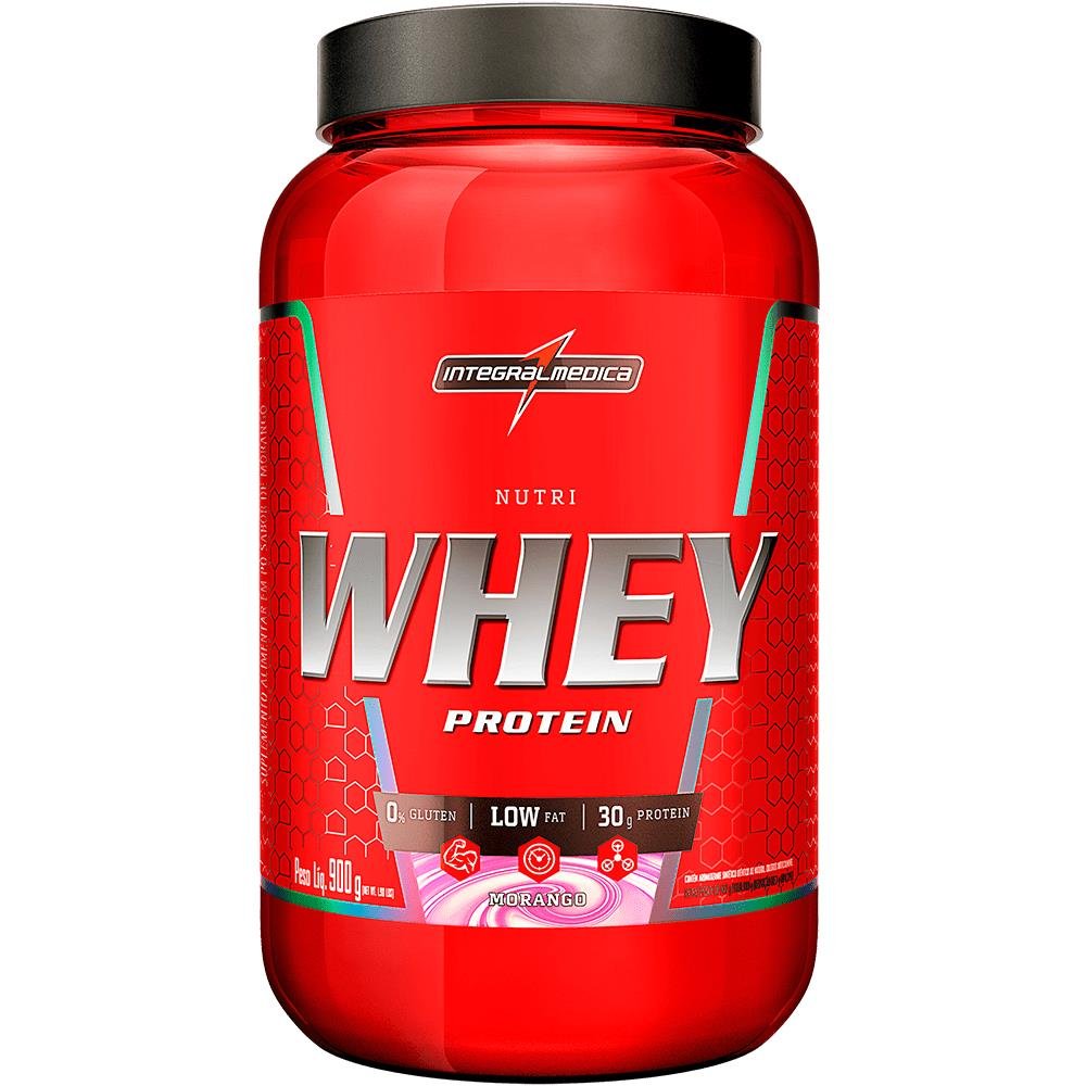 Nutri Whey Protein Morango Pote 900G