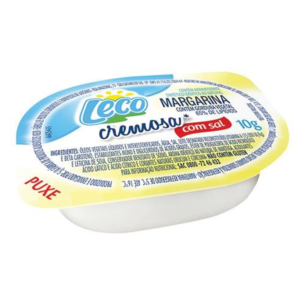 Margarina blister leco com sal 192 x 10 g