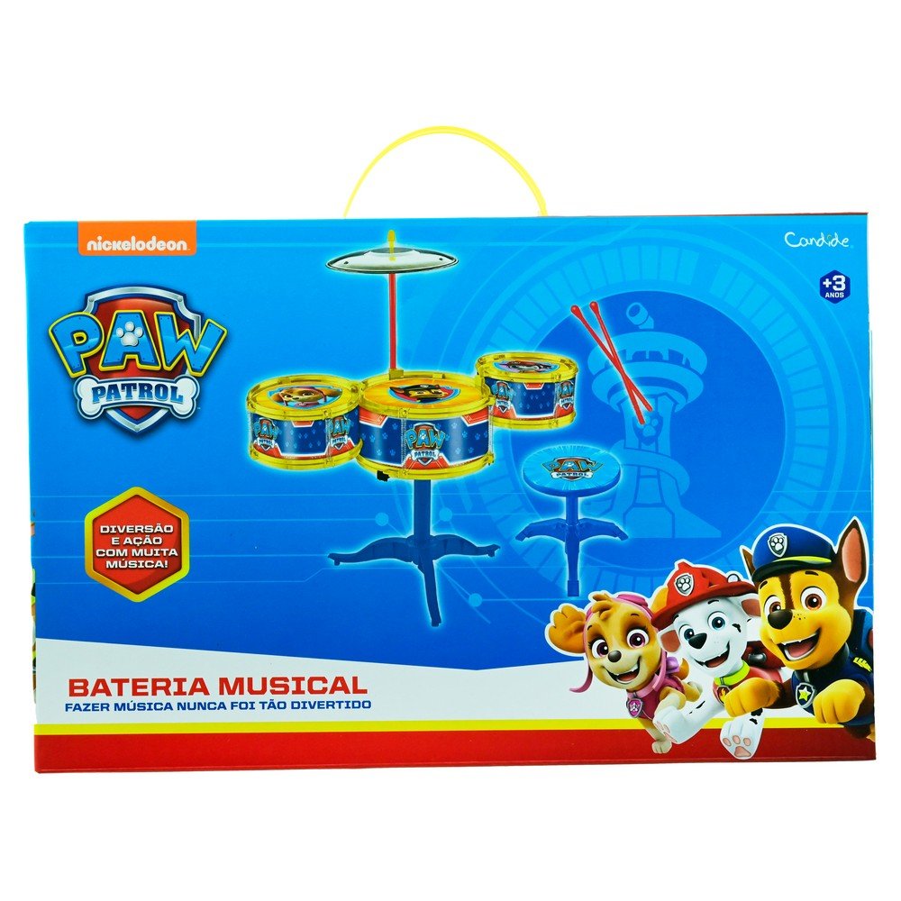 InstrumentoS Musicais Bateria Peq Paw Patrol