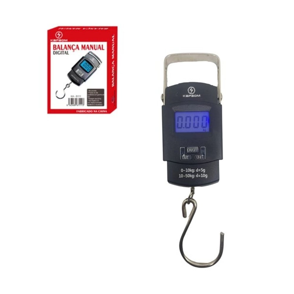 Balança Digital Mala Bolsa Bagagem Pescaria Até 50kg Kapbom KA-B111