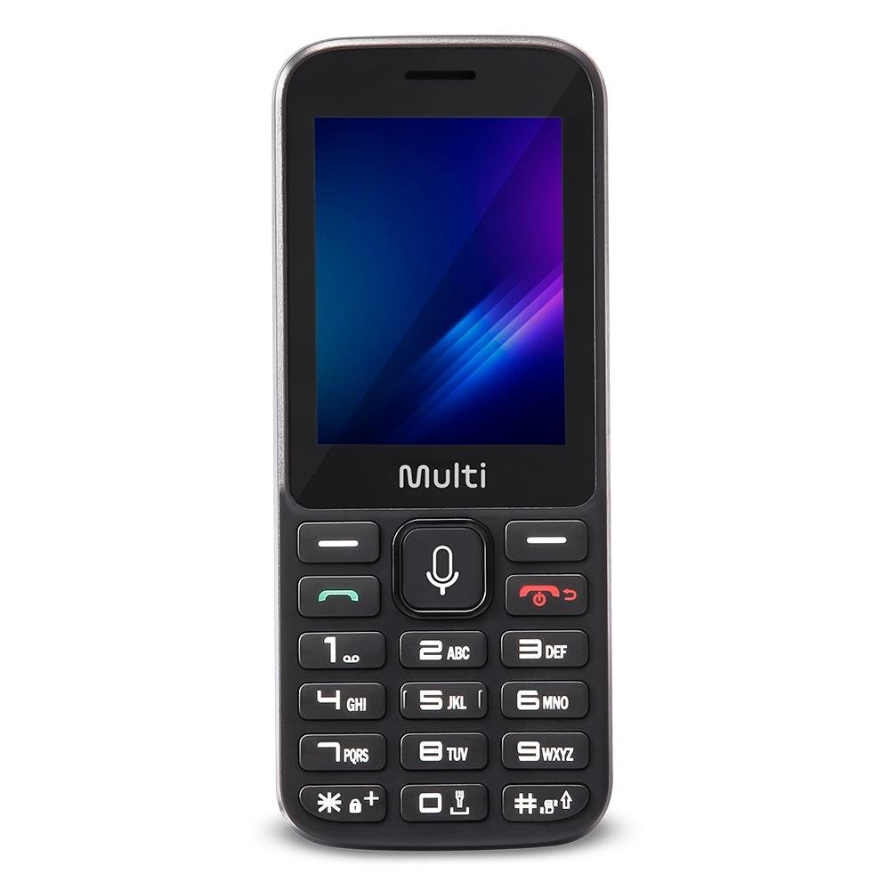 Celular Multilaser zapp II 2,4 Polegadas, Conexão 3G 512MB, Preto, KaiOS, Facebook, Whatsapp - P9161