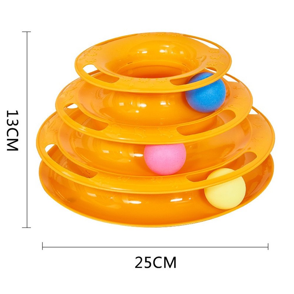 Torre Com Rodizios Para Gatos Laranja