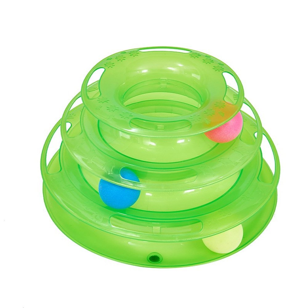 Torre Com Rodizios Para Gatos Verde