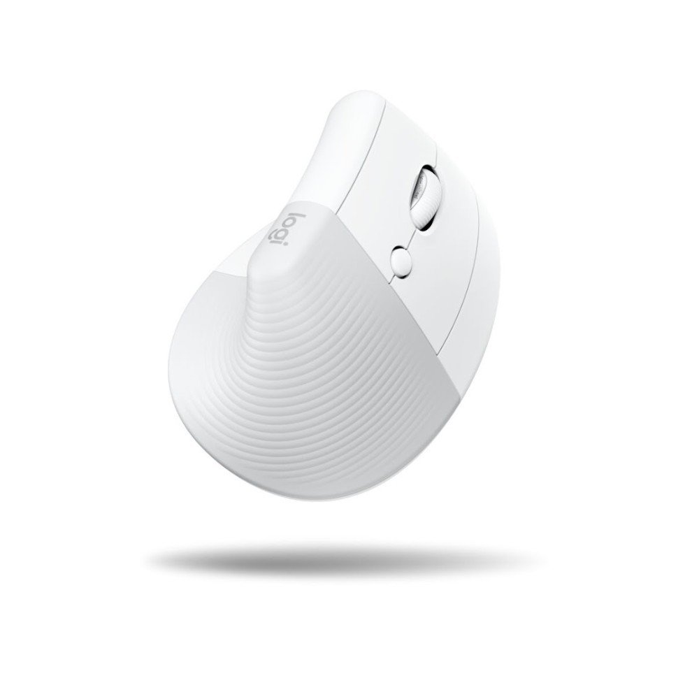Mouse Sem Fio Logitech Bluetooth Usb Logi Bolt Vertical Lift Branco