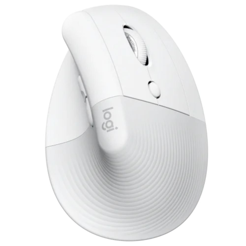 Mouse Sem Fio Logitech Bluetooth USB Logi Bolt Vertical Lift Branco