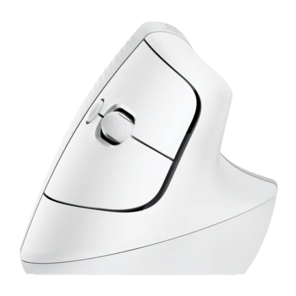 Mouse Sem Fio Logitech Bluetooth USB Logi Bolt Vertical Lift Branco