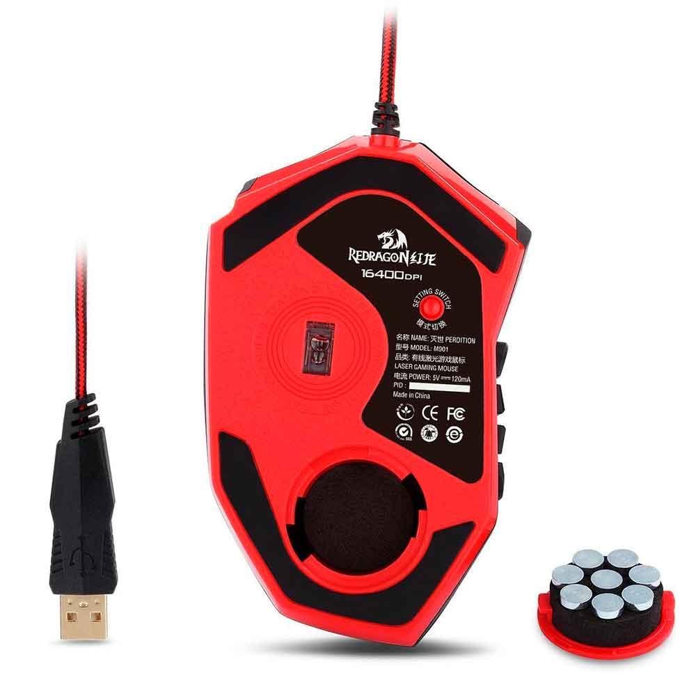 Mouse Gamer Redragon Perdition 3 Preto - M901-2