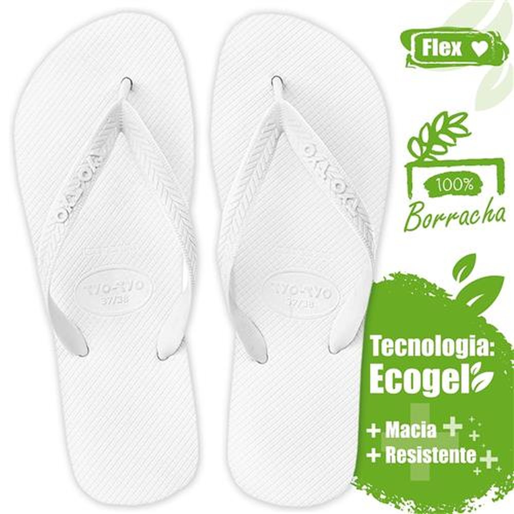 Sandália Tyo-Tyo Flex Adulto Branco 37/38