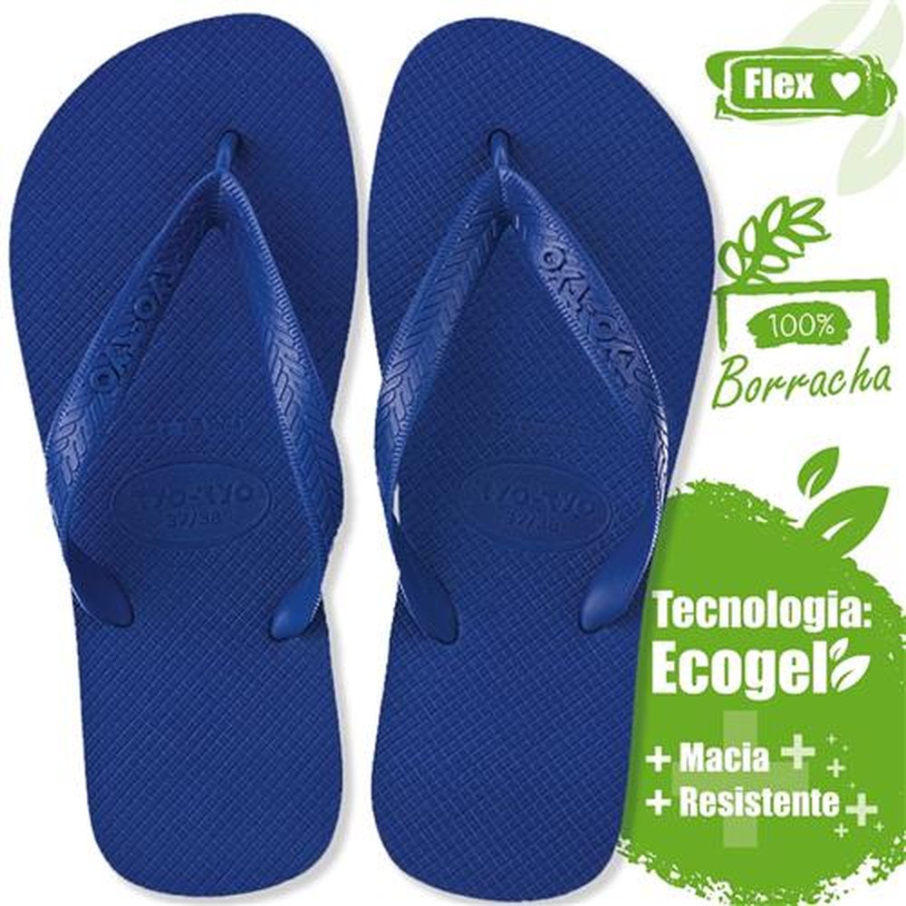 Sandália Tyo-Tyo Flex Adulto Azul Royal 37/38