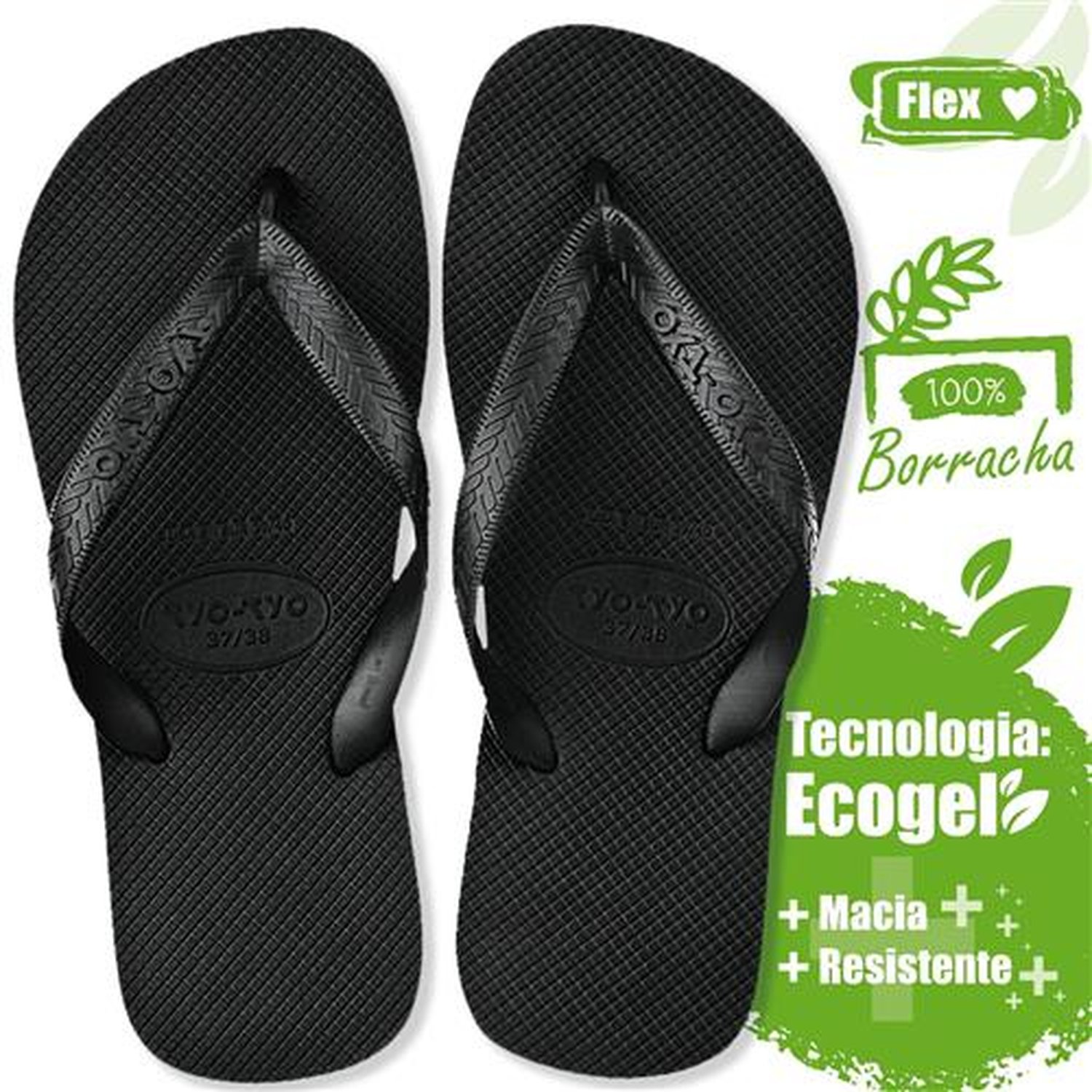 Sandália Tyo-Tyo Flex Infantil Preto 29/30
