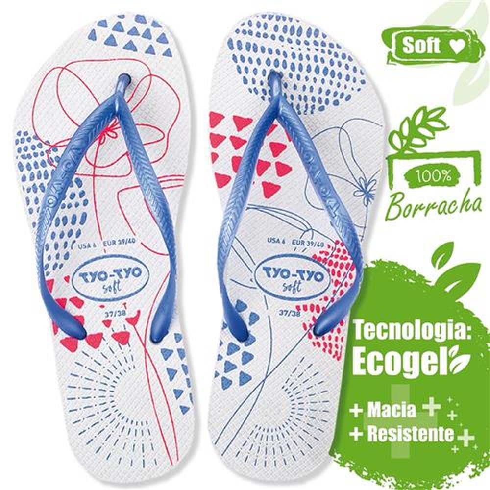 Sandália Tyo-Tyo Soft Adulto Branco 39/40