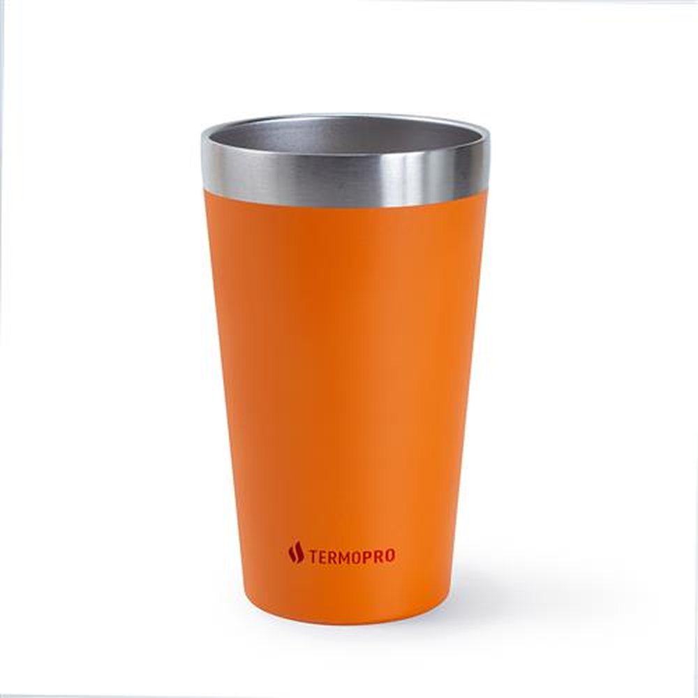 Copo Térmico para Cerveja 473ml Laranja Termopro