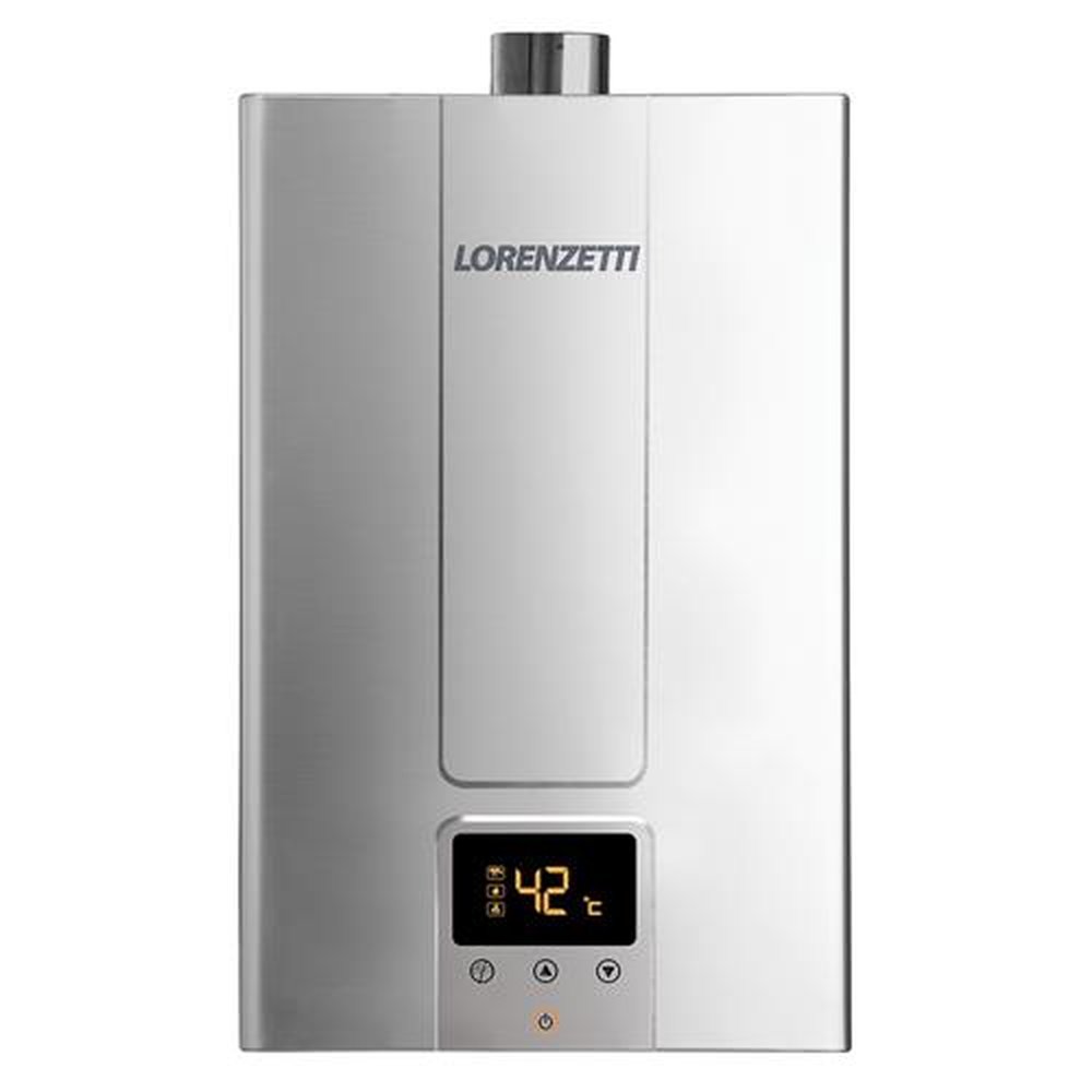 Aquecedor a Gás LZ 1600DE-I GN 15Litros Inox Lorenzetti