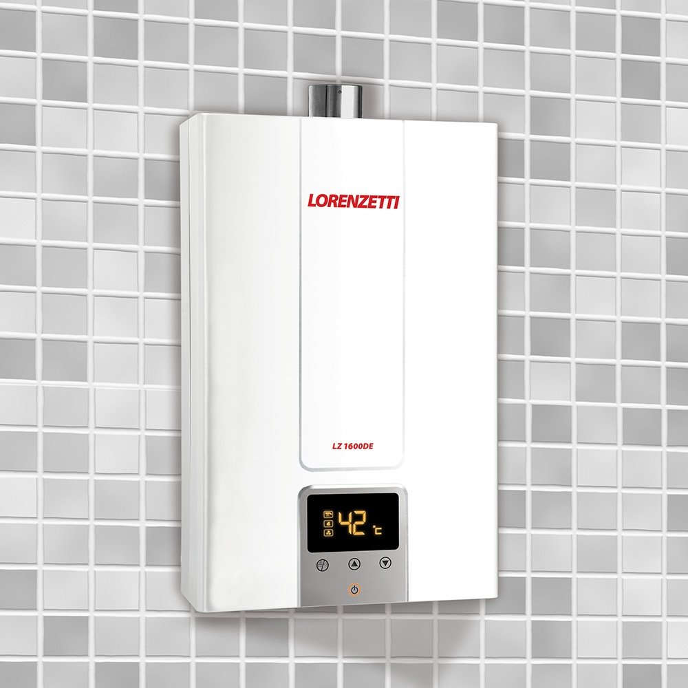 Aquecedor a Gás Lorenzetti Digital - LZ1600DE GAS GN 15L