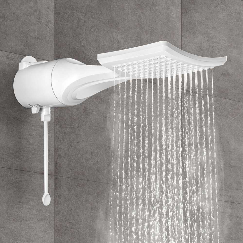 Chuveiro Lorenzetti Loren Shower Eletrônica Branco 6800W 220V