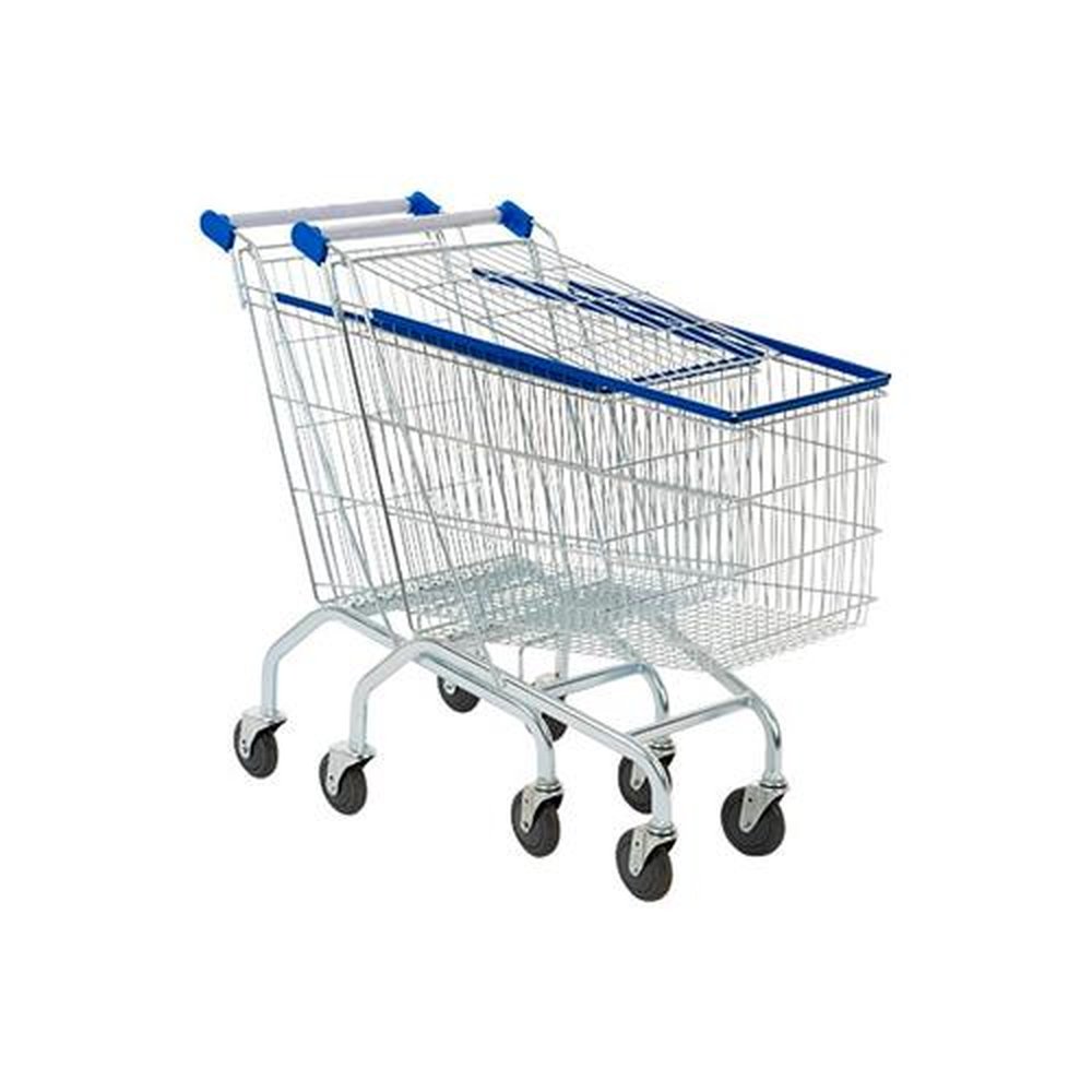 Carrinho de Supermercado 160 Litros Galvanizado