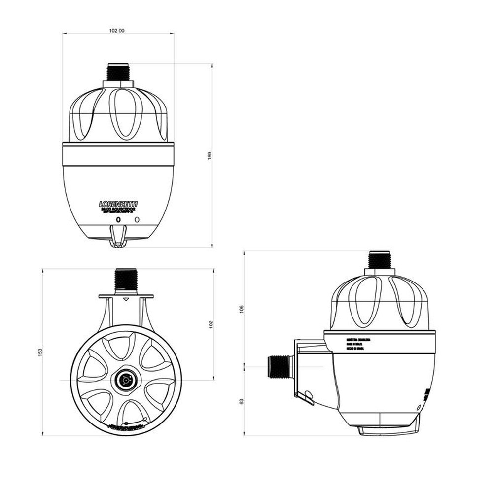Maxi Aquecedor Ultra 127V 4600W Lorenzetti