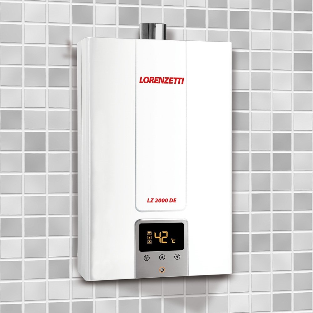 Aquecedor de Água A Gás Lorenzetti - Digital LZ 2000DE Gás Natural 20L