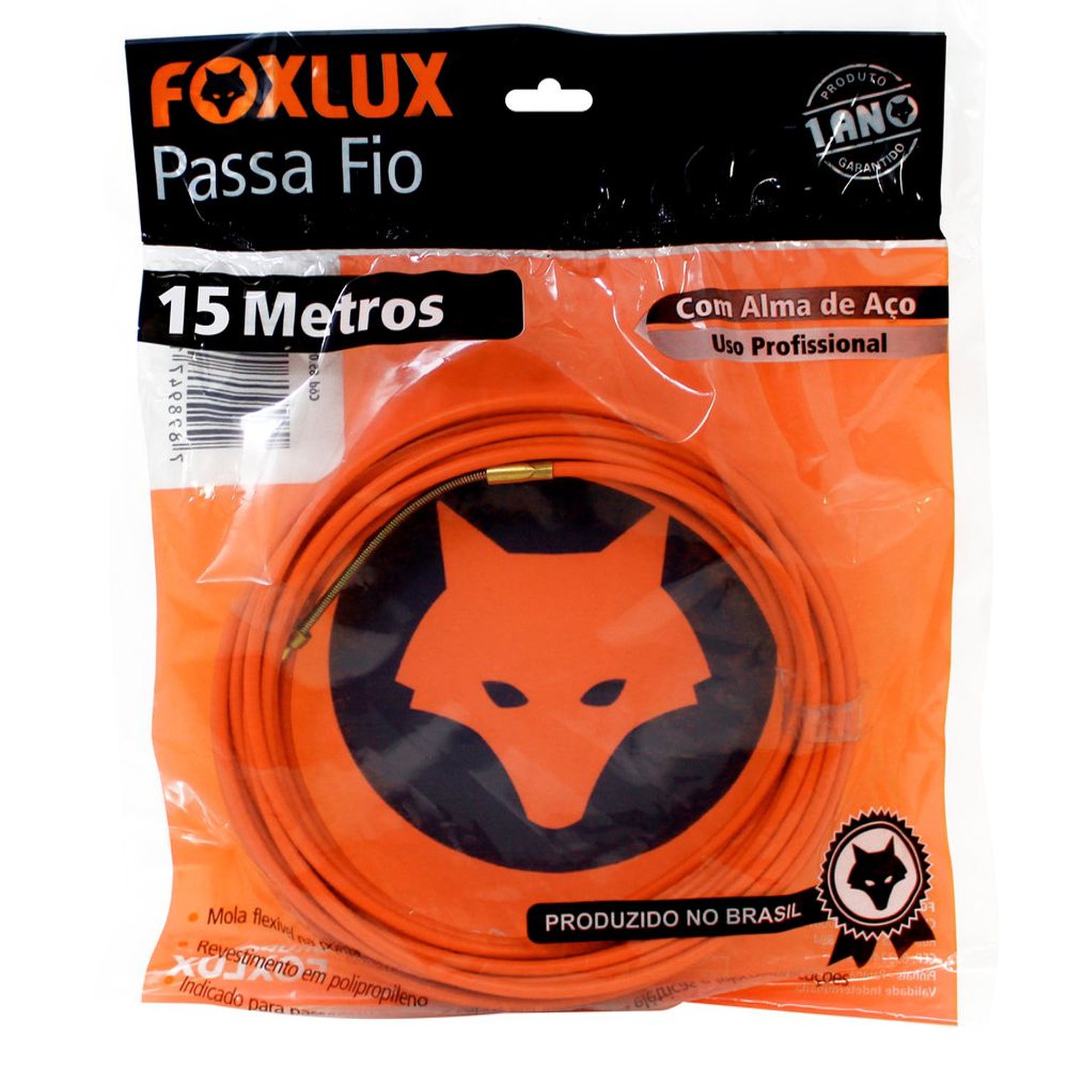 Passa Fio Com Alma De Aço Foxlux 15 Metros