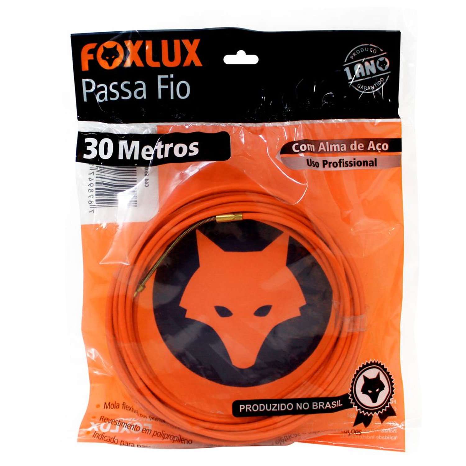 Passa Fio Alma de Aco Foxlux ¿ 30 Metros ¿ PP de alta resistencia ¿ Qualidade profissional ¿ Indica