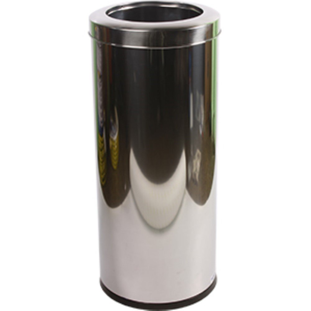 Lixeira Inox Com Aro Inox Referencia 3033/204 28lt