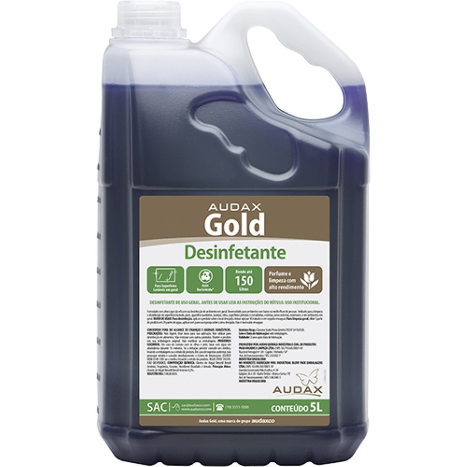 Desinfetante Gold Lavanda Audax 5Lt Diluicao 1/30