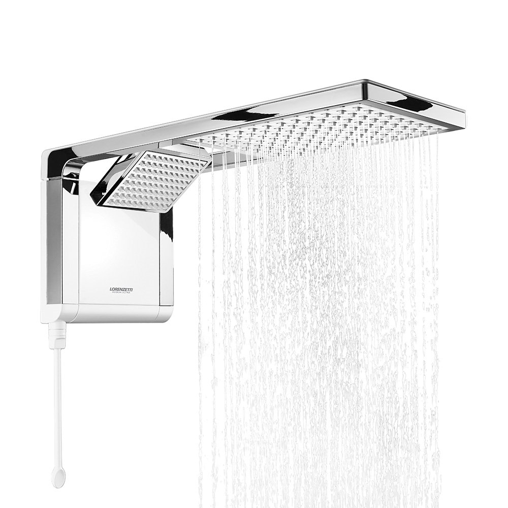 Chuveiro Lorenzetti Acqua Duo Multi Temperatura Branco/Cromado 7800W, 220V