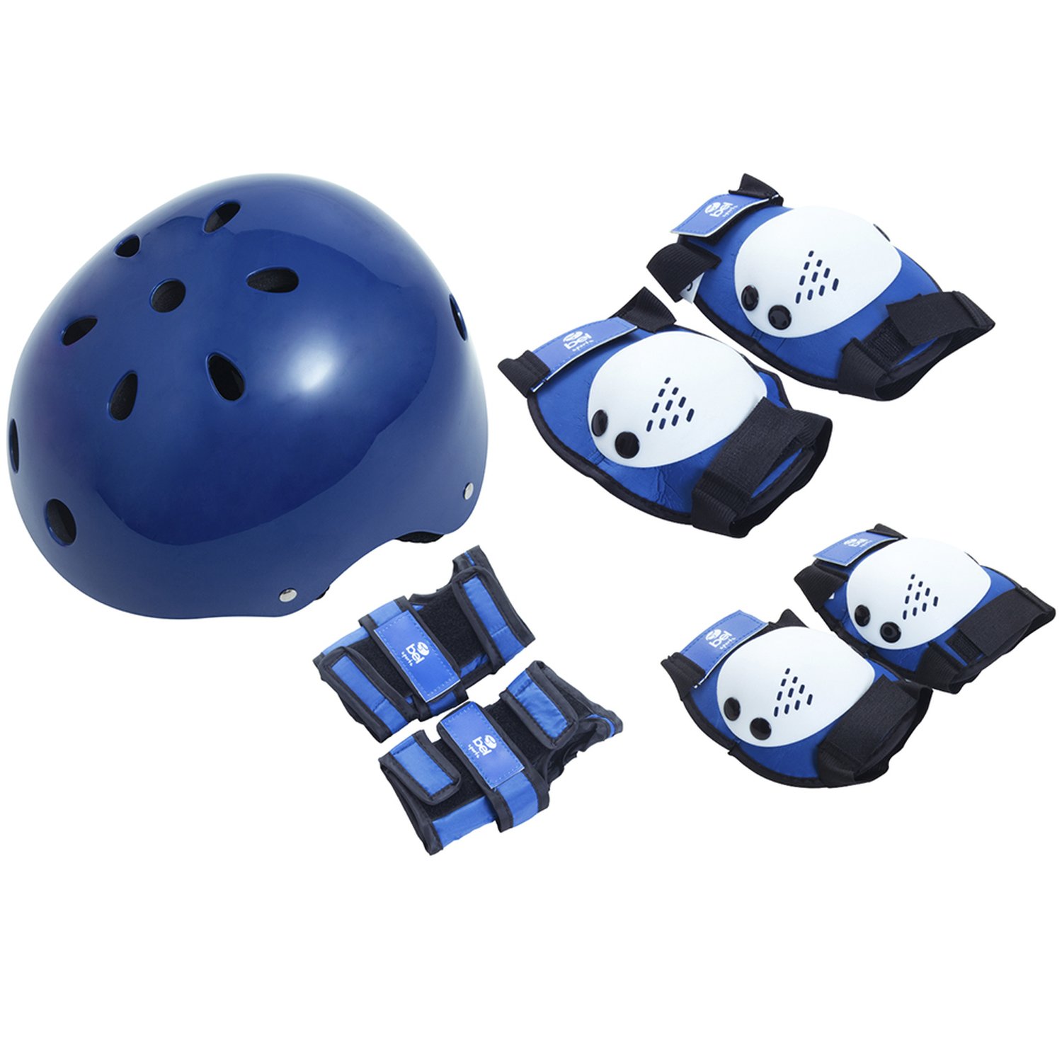 Kit De Proteção Premium Com Capacete Tamanho G Azul Bel