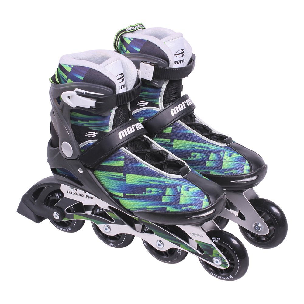 Patins Inline Mormaii Pró Ajustável 39 Verde Bel