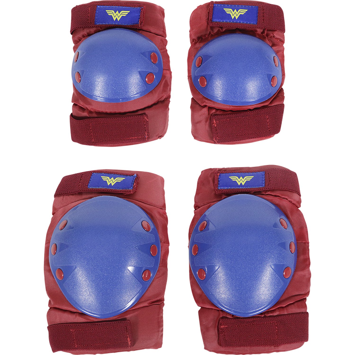 Kit De Proteção Mulher Maravilha Tamanho P Vermelho