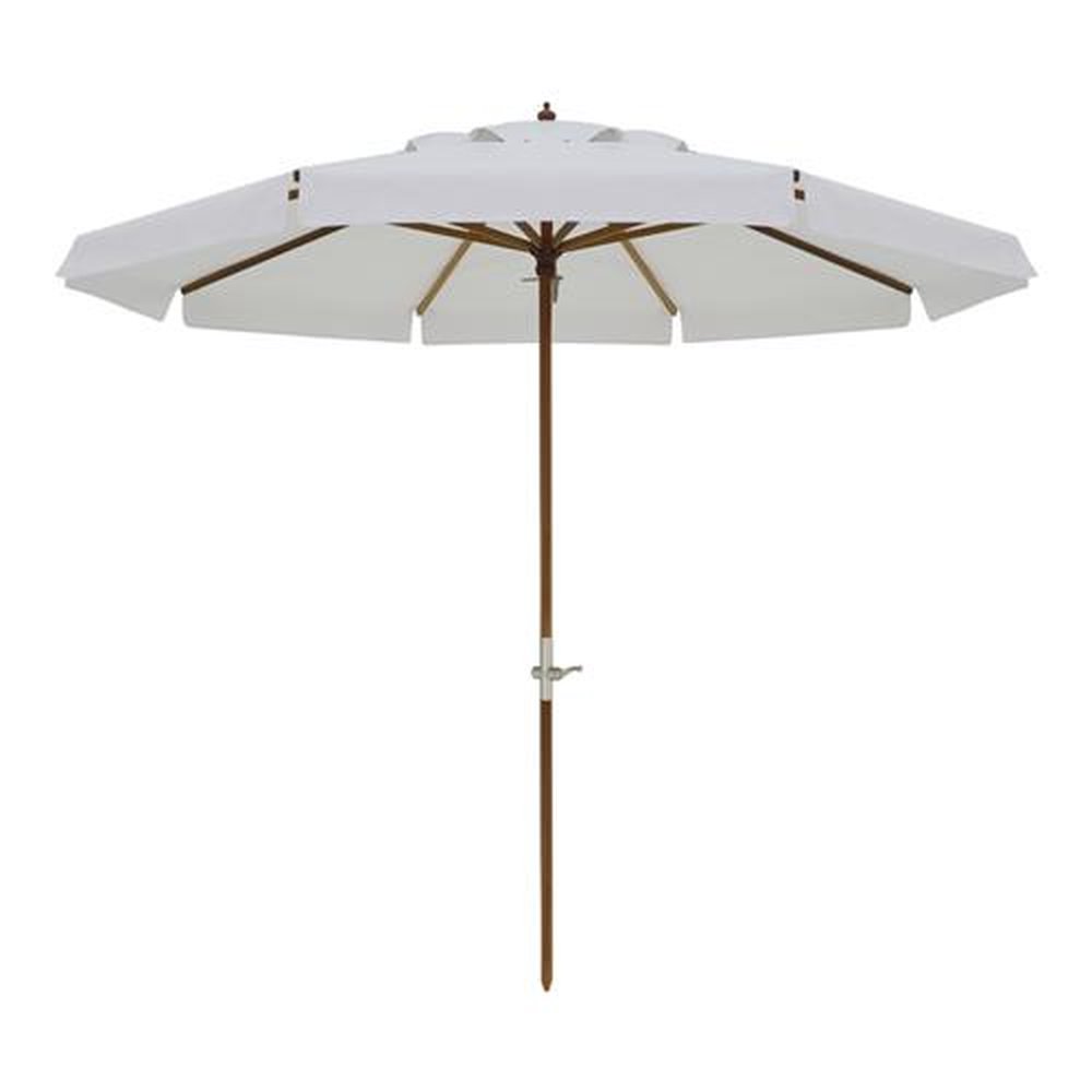 Ombrellone Embaú Bagum Madeira Com Manivela 2,70M Branco Bel