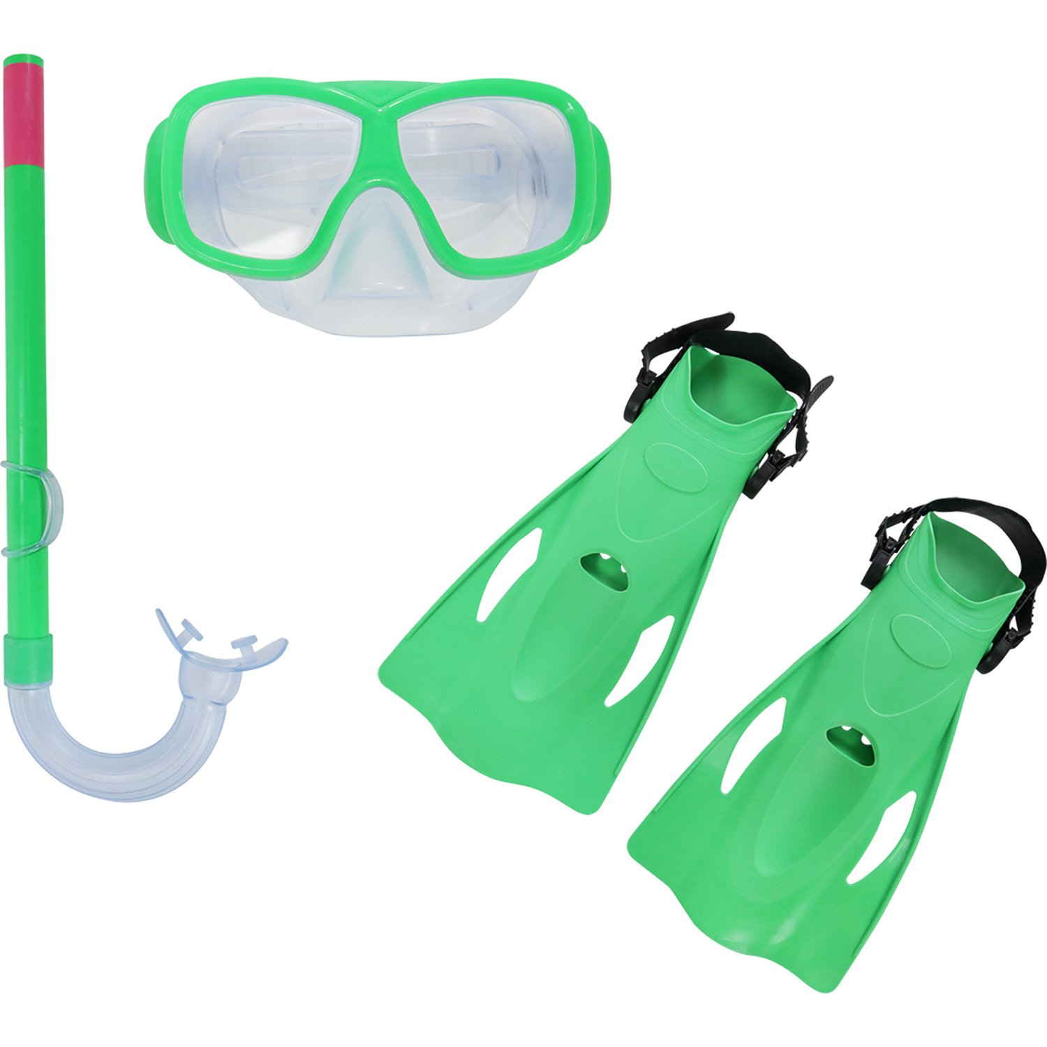 Kit Snorkel Máscara Com Pé De Pato Freestyle Bel