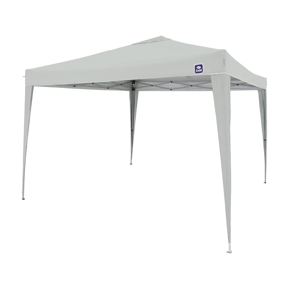 Tenda Gazebo Dobrável 3 m x 3 m Poliéster Branca Bel