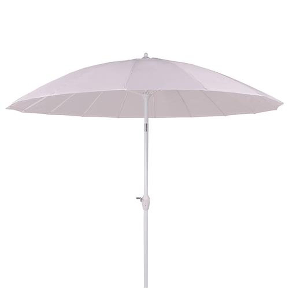 Ombrellone Chino Articulado Multi Varetas Em Fibra De Vidro 2,50M Branco Bel