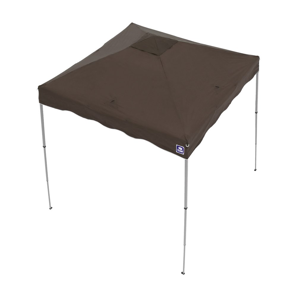 Tenda Gazebo Dobrável 2,4 m x 2,4 m Poliéster Marrom Bel