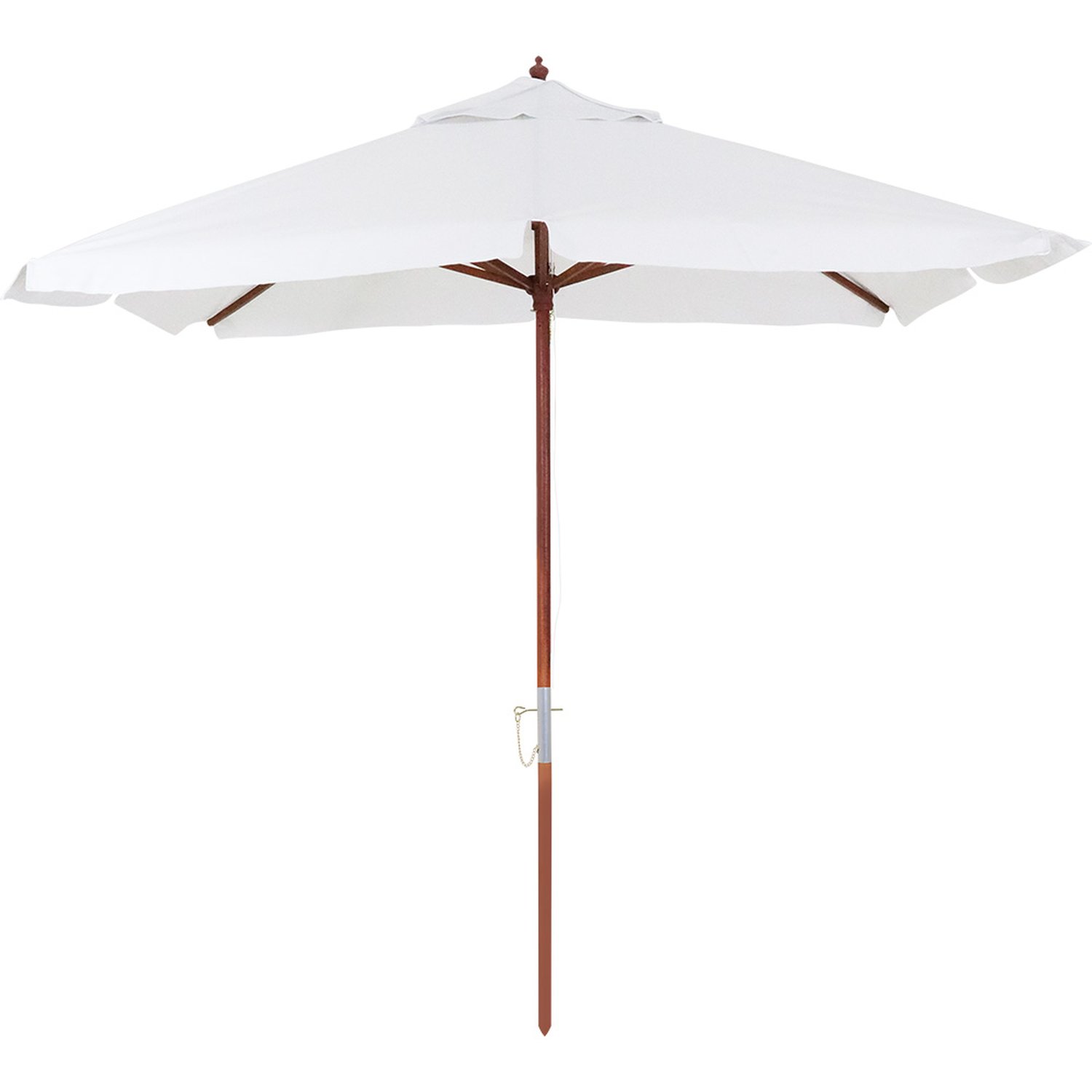 Ombrellone Sardenha Premium Quadrado Bagum Madeira 2,05M X 2,05M Branco Bel