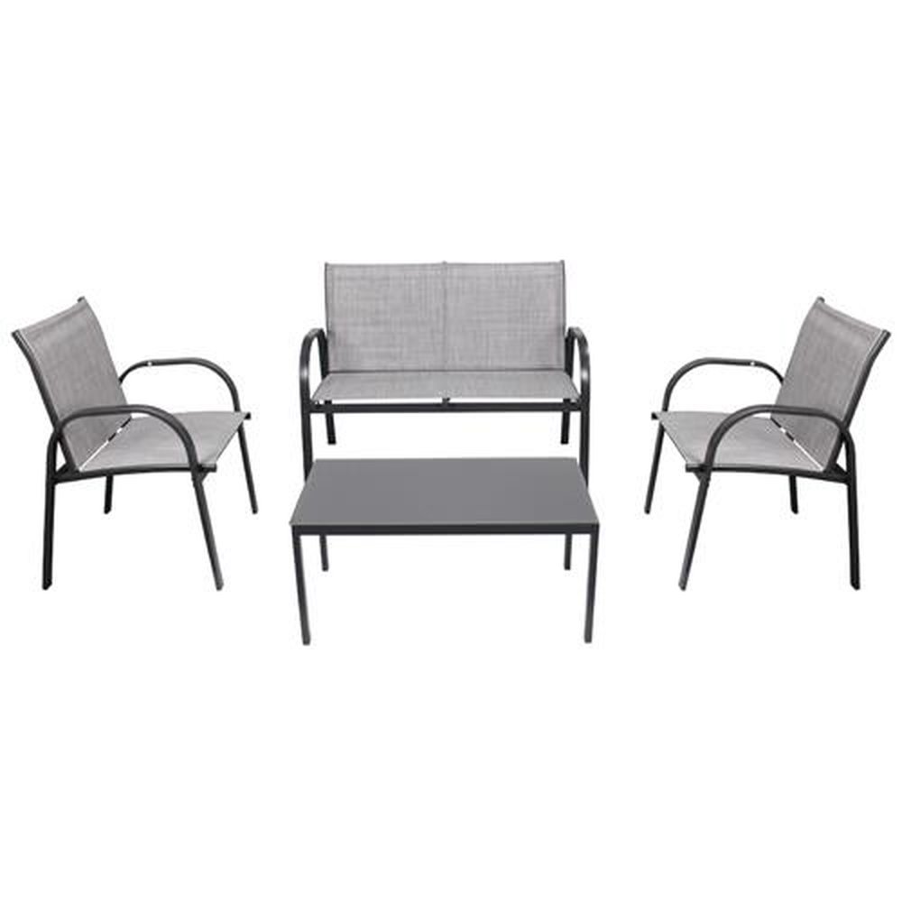 Conjunto para Jardim Weekend com mesa de centro e cadeiras Bel