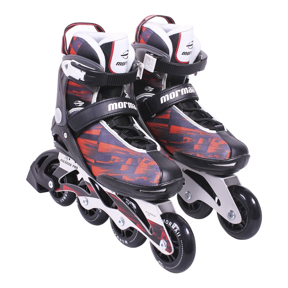 Patins Inline Mormaii Pró Ajustável Vermelho 36 Bel
