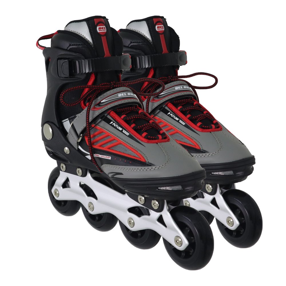 Patins Inline Future Pró Ajustável Vermelho 40 Bel