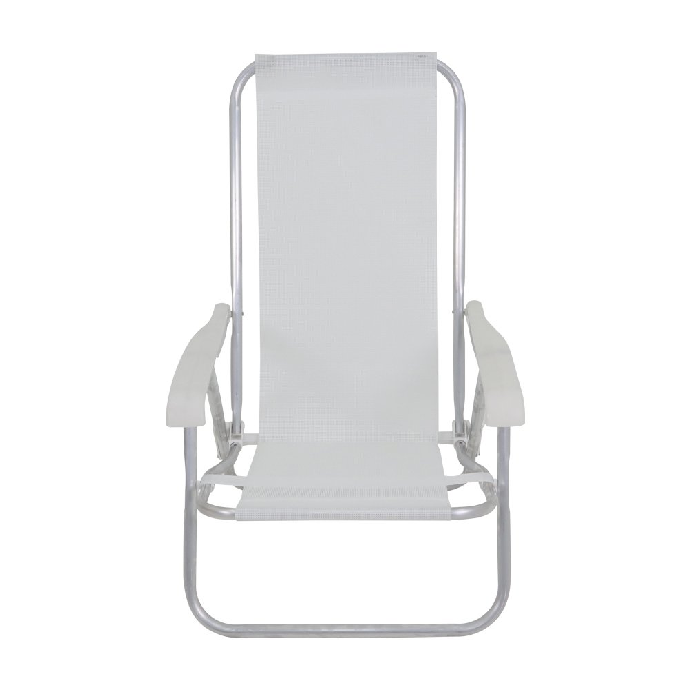 Cadeira Alumínio Reclinável 4 Posições Lazy Cores Sortidas Bel