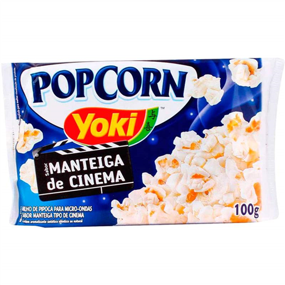 Pipoca Microondas Yoki 100g Manteiga De Cinema